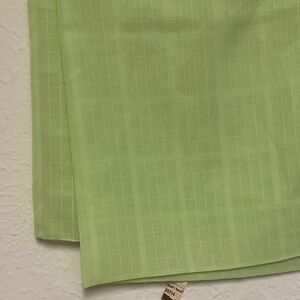 Light Green Fabric with Subtle Check Pattern